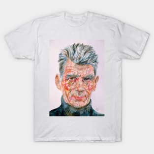 SAMUEL BECKETT watercolor portrait .1 T-Shirt